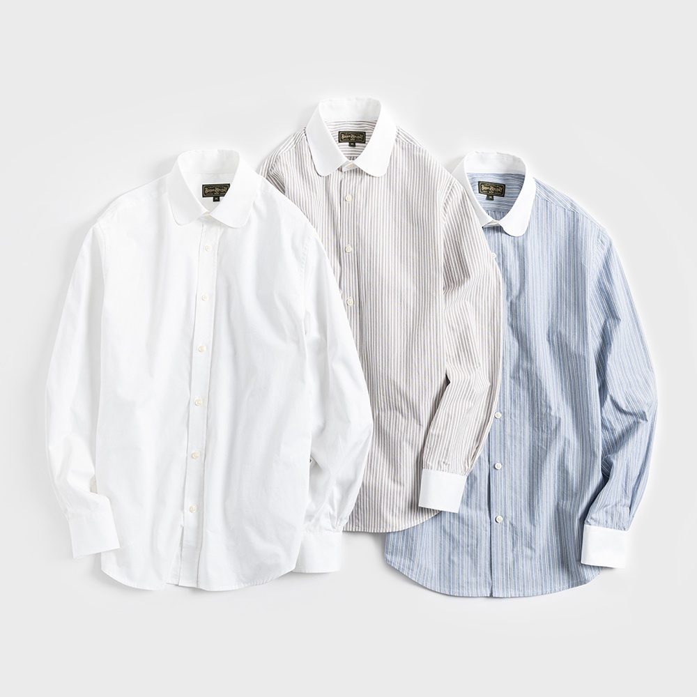 No collar dress shirt men's