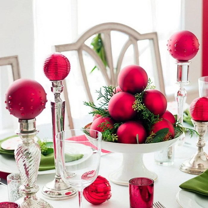 How to make a table decoration for christmas