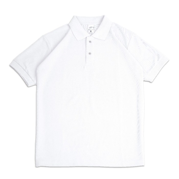 Mens white polo dress shirt