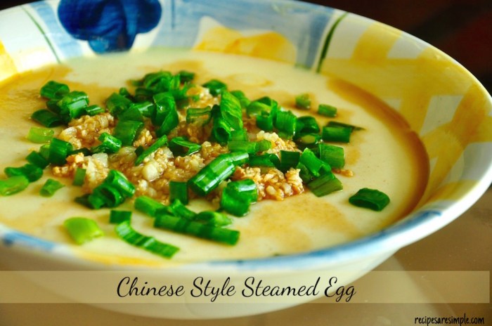 How to cook chinese style steamed egg