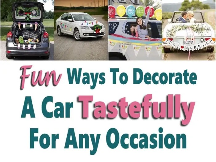 What do you decorate car windows with