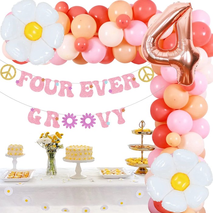 How to make 4th birthday decoration with photoes