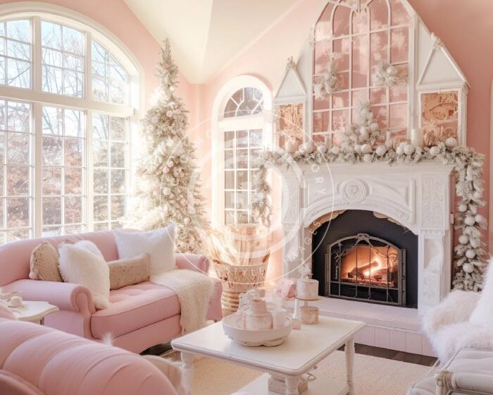 How to decorate a pink room for christmas