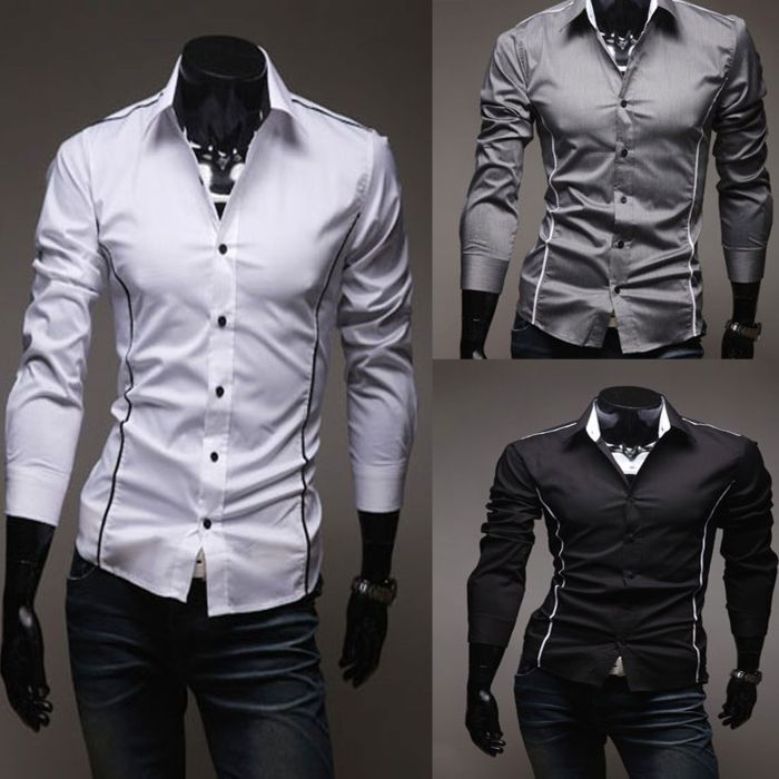 Designer dress shirts for men