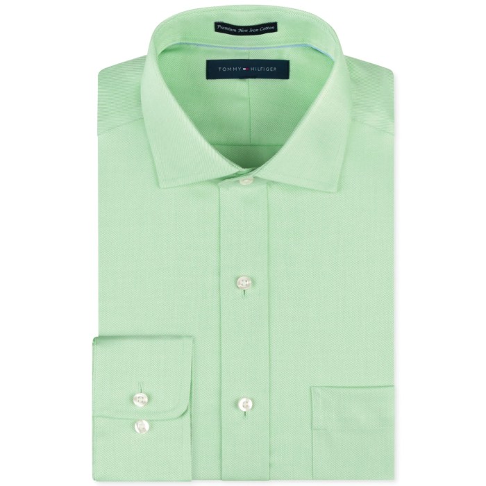 Green dress shirt for men